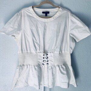 Lane Bryant White Tunic